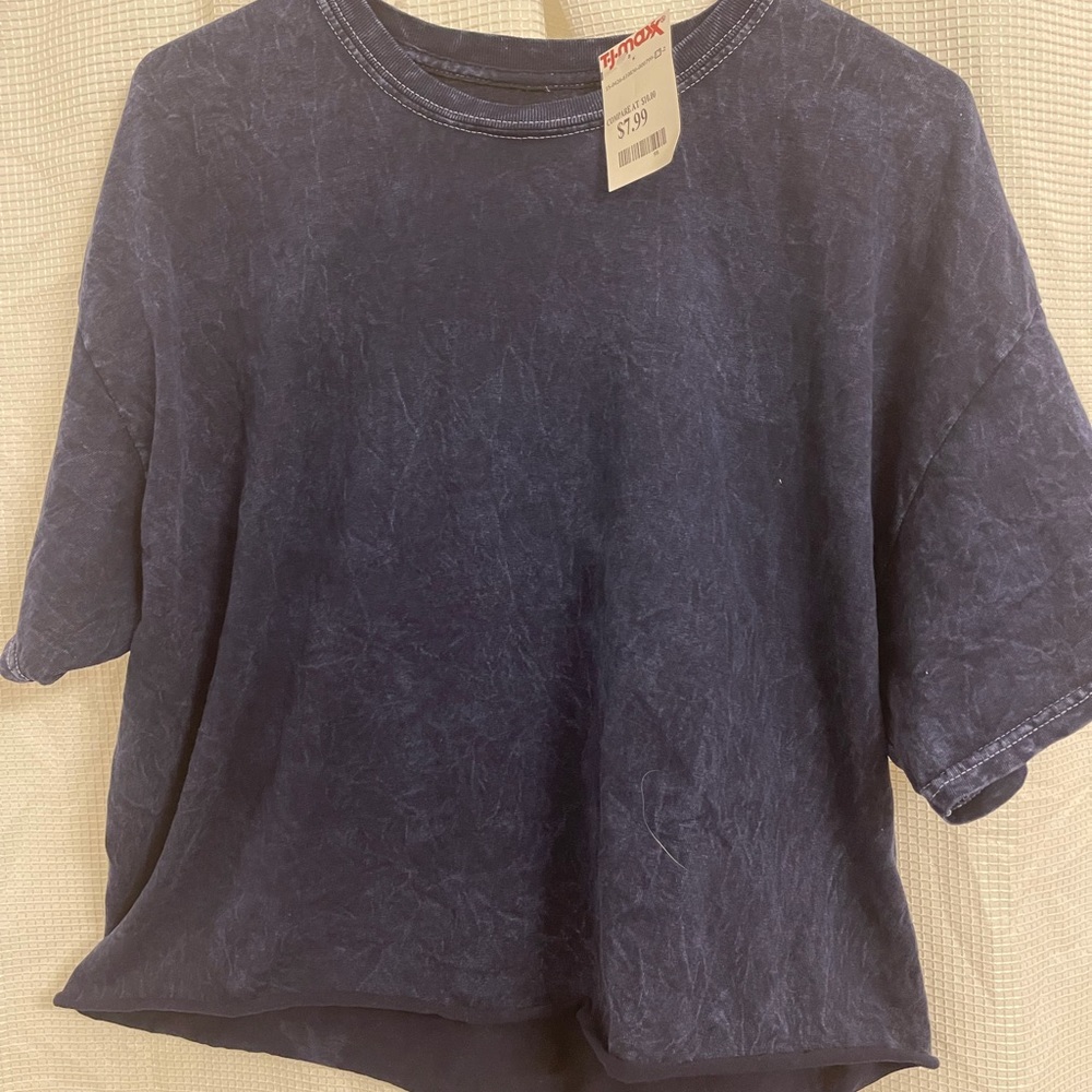 Blue Crop Top